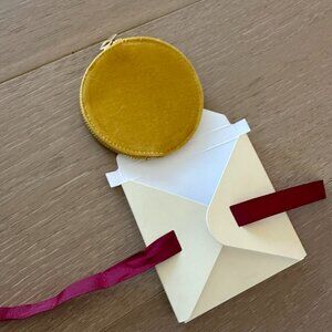 NEW Sezane Pouch yellow